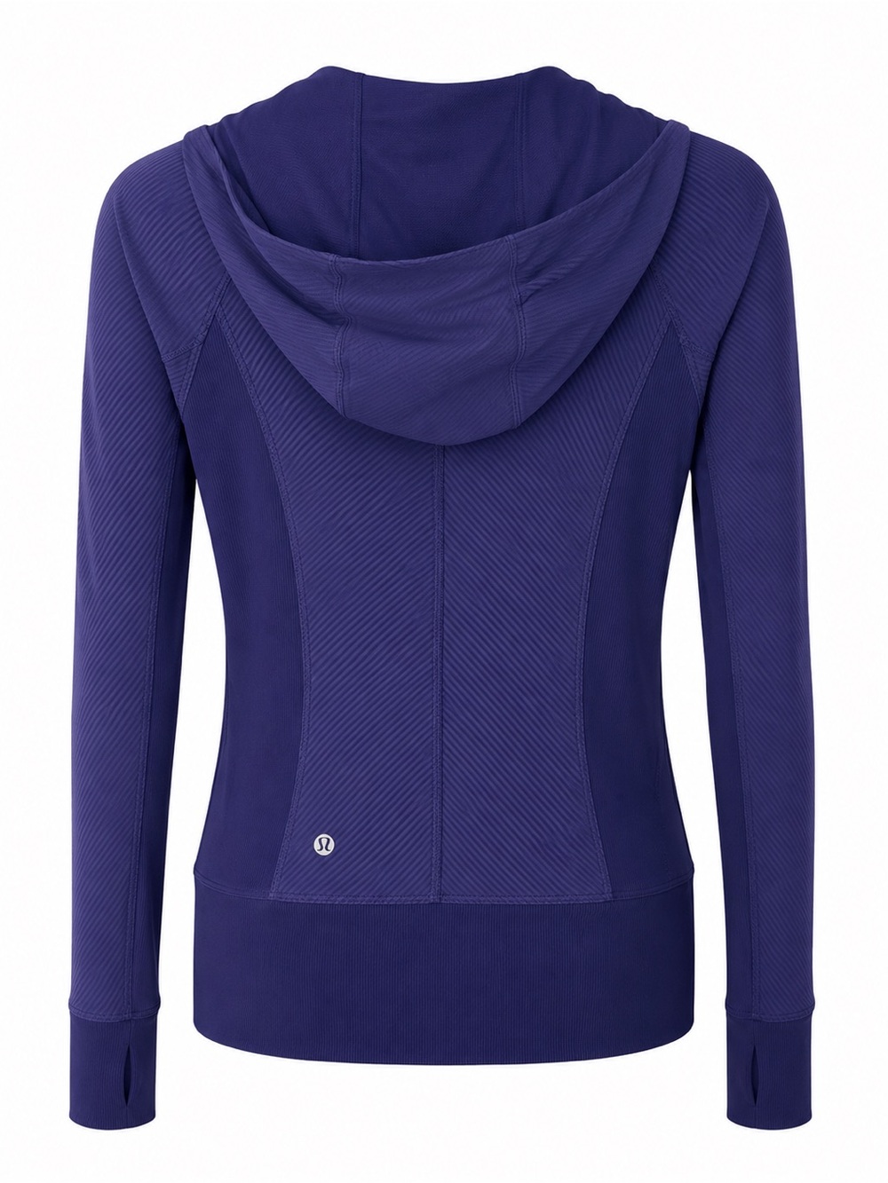 Lululemon In Flux Jacket Hoodie Reversible Navy Size 6 Thumbholes - Picture 8 of 11